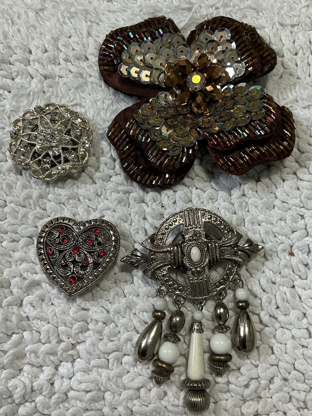 Bundle of 4 Repurposed Jewelry Magnets